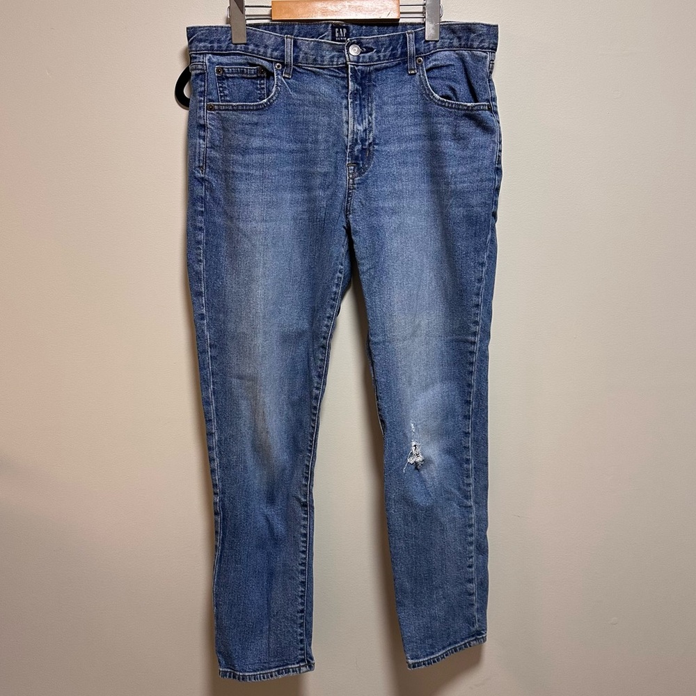 Gap Distressed Girlfriend Jeans
